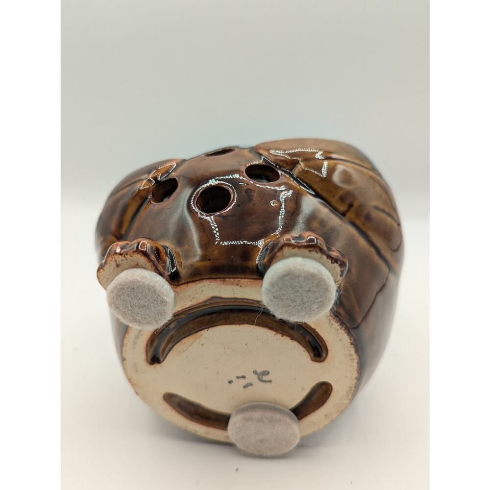 Pier 1 Imports Ceramic Glazed Owl Tealight Votive Candle Holder 5" - Picture 6 of 8